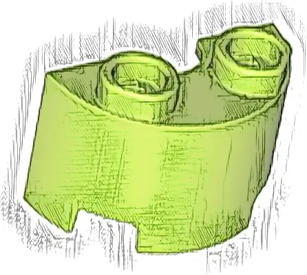 Cylinder Half 1 x 2 x 1