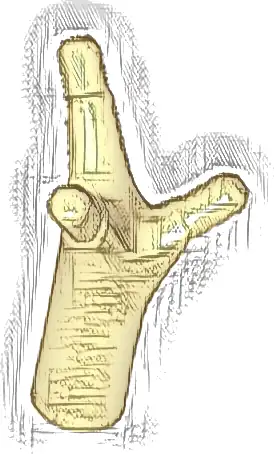 Plant Flower Stem with Bar and 3 Stems Short