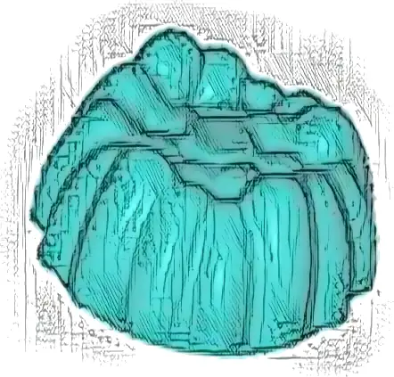 Minifigure, Hair Small Stud Size Spiky Tuft