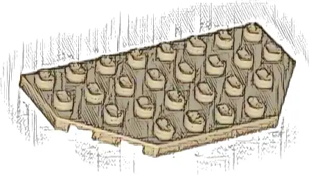 Wedge, Plate 4 x 8 Cut Corners