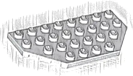 Wedge, Plate 4 x 8 Cut Corners