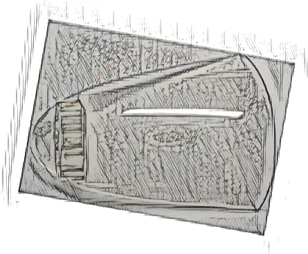 Windscreen 9 x 7 x 2 1/2 Curved Motorcycle with Technic, Liftarm Thick 1 x 3