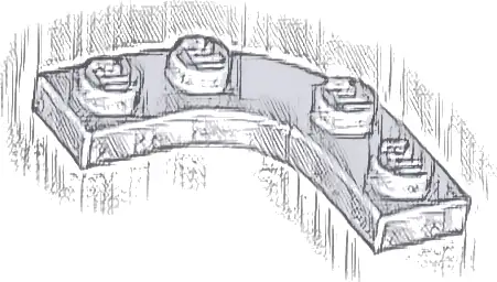 Plate, Round Corner 3 x 3 with 2 x 2 Curved Cutout
