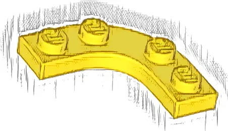 Plate, Round Corner 3 x 3 with 2 x 2 Curved Cutout