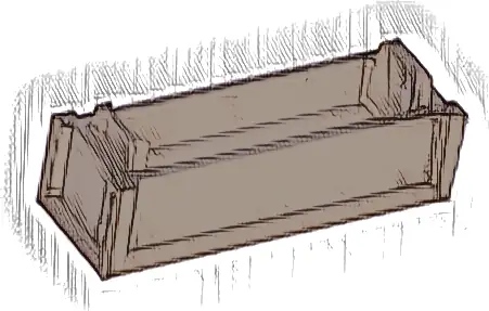 Container, Box 1 x 3 x 2/3 - Top Opening