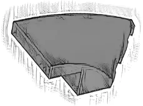 Wedge 4 x 2 Right No Studs