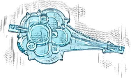 Wave Rounded Straight Tapered with Bar Ends (Cloud / Wind Gusts / Smoke)