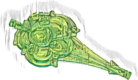 Wave Rounded Straight Tapered with Bar Ends (Cloud / Wind Gusts / Smoke)