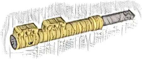 Technic, Shock Absorber 18L with Internal Spring and Flat Silver Shaft