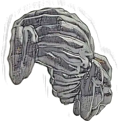 Mini Doll, Hair Dreadlocks with Parted Bangs Swept Back and Left and Short Ponytail