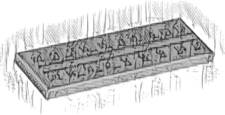 Tile 2 x 6 with Black 'KHZ', 'MHZ' and Radio Frequencies Pattern