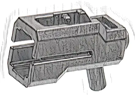 Minifigure, Weapon Bazooka, Mini Blaster / Shooter