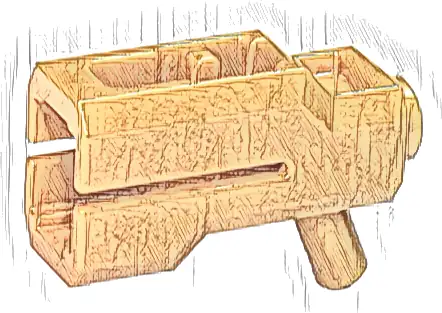 Minifigure, Weapon Bazooka, Mini Blaster / Shooter