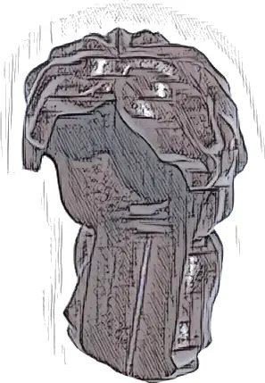 Mini Doll, Hair Female Tousled with Long Loose Ponytail, Hole on Top