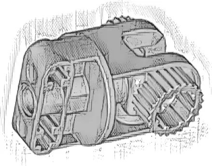 Technic Large Rotation Joint Socket with Pin Hole and 2 Axle Holes
