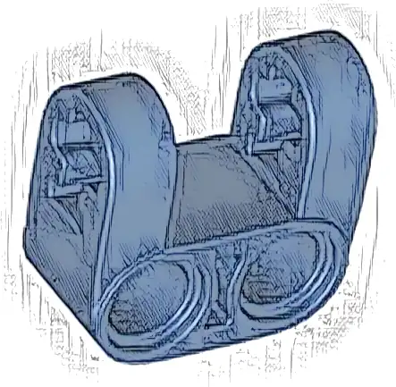 Technic, Axle and Pin Connector Perpendicular Double Split, Reinforced Sides