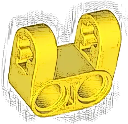 Technic, Axle and Pin Connector Perpendicular Double Split, Reinforced Sides