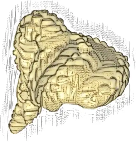 Minifigure, Hair Female Coiled with Ponytail