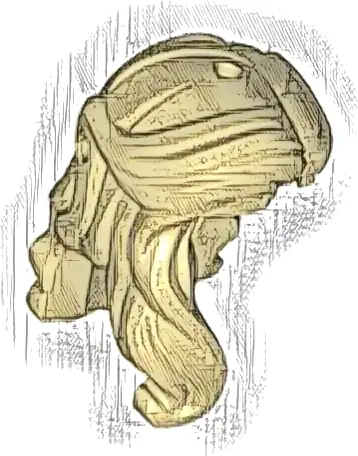 Mini Doll, Hair Female Long, Parted on Left, Lock over Right Shoulder