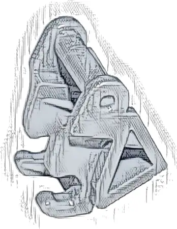 Technic, Link Chain, Large with Panel and Center Divider (Escalator Link)