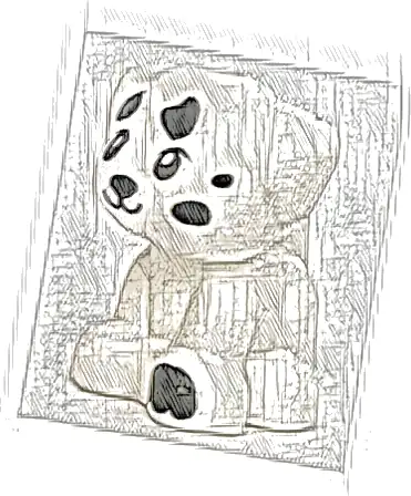 Dog, Friends, Puppy, Standing, Small with Black Paw and Spots Pattern (Elliot)