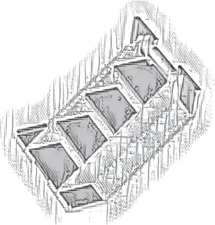 Door 1 x 4 x 5 Curved with Stairs Aircraft