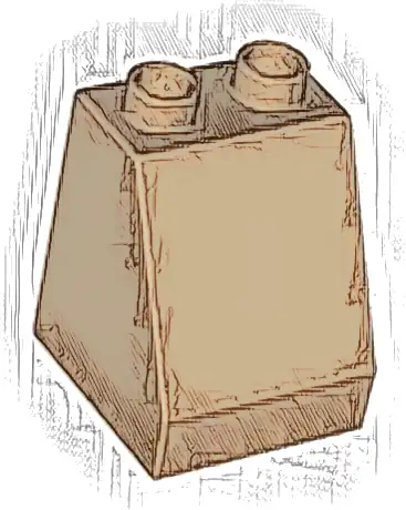 Duplo, Brick 2 x 2 x 2 Slope 54