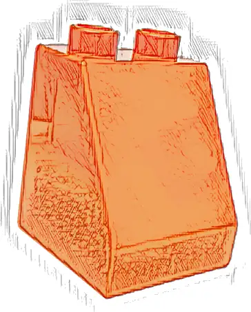 Duplo, Brick 2 x 2 x 2 Slope 54