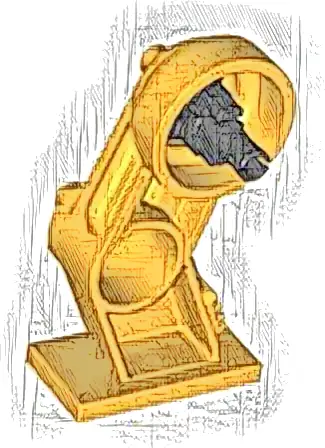 Large Figure Leg Right with Black Rotation Joint Pin