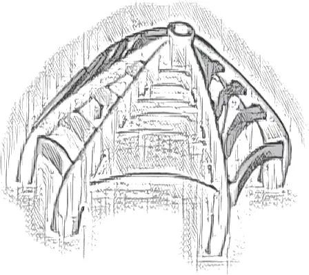 Spider Web Conical with Bar Ends and Bar Holders - Flexible Rubber