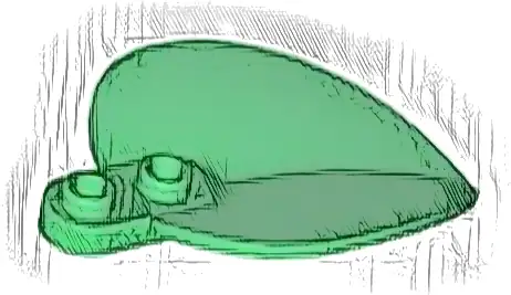 Plant Plate, Round 1 x 2 with Pointed Leaf