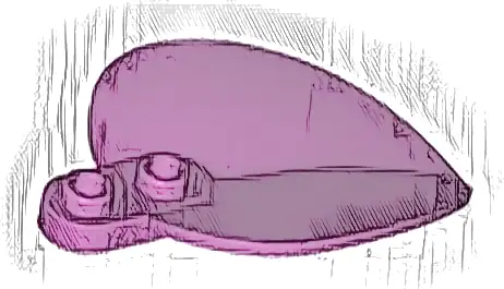 Plant Plate, Round 1 x 2 with Pointed Leaf