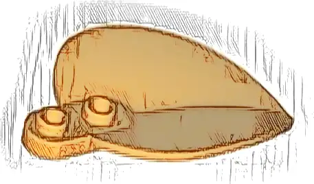 Plant Plate, Round 1 x 2 with Pointed Leaf