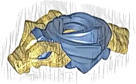 Minifigure Armor Shoulder Pads and Scarf with Molded Pearl Gold Dragon Head, Tail and Scabbard for 2 Katanas Pattern