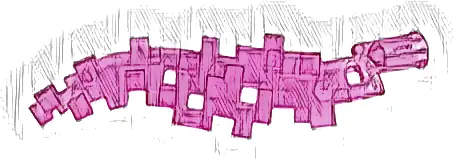 Wave Pixelated (Flame) with Axle Hole End