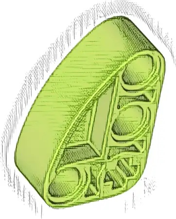 Technic, Liftarm, Modified L-Shape Quarter Ellipse Thick 2 x 3