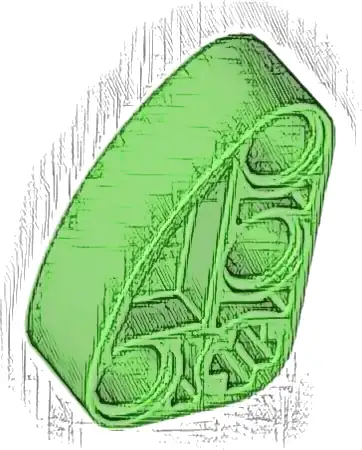 Technic, Liftarm, Modified L-Shape Quarter Ellipse Thick 2 x 3