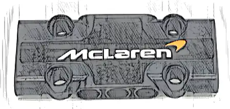 Technic, Panel Plate 3 x 7 x 1 with White 'McLaren' Pattern (Sticker) - Set 42141