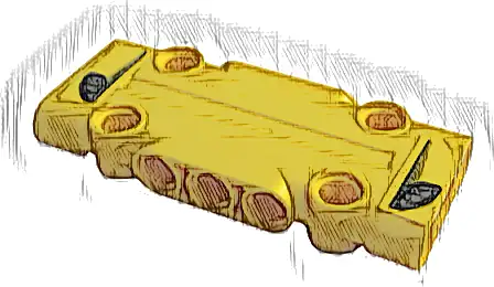 Technic, Panel Plate 3 x 7 x 1 with Air Intake Vents Pattern on Both Ends (Stickers) - Set 42122
