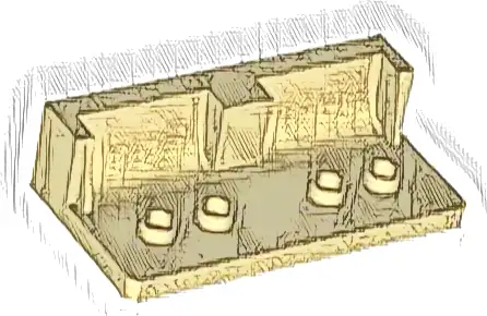 Vehicle, Seat Double with 4 Open Studs