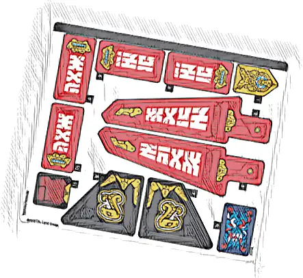 Sticker Sheet for Set 71844 - (10113525/6546196)