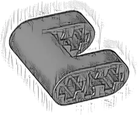 Technic, Liftarm, Modified Fork 2 x 2 with Axle Holes