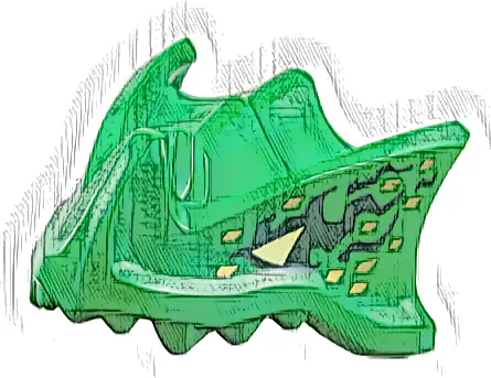 Dragon Head (Ninjago) with Stepped Top, Horn and Pin Hole on Back with Bright Light Yellow Eyes, Dark Green Markings, Gold Scales Pattern