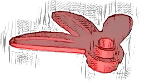 Plant Plate, Round 1 x 1 with 3 Thin Leaves