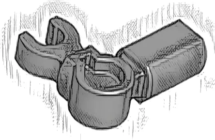 Bar Holder with Clip Angled (Arm Mechanical)