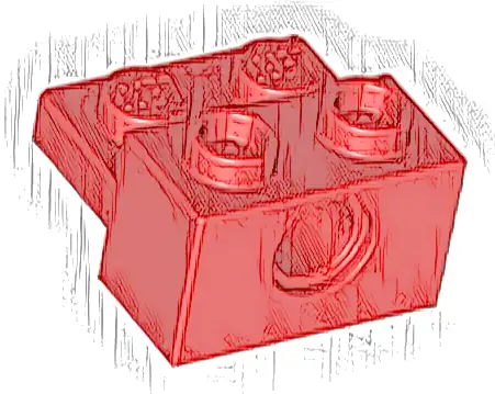 Technic, Brick Modified 1 x 2 with Hole and 1 x 2 Plate