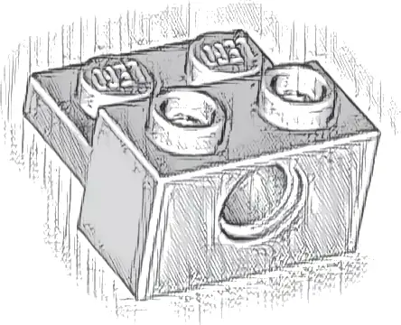 Technic, Brick Modified 1 x 2 with Hole and 1 x 2 Plate
