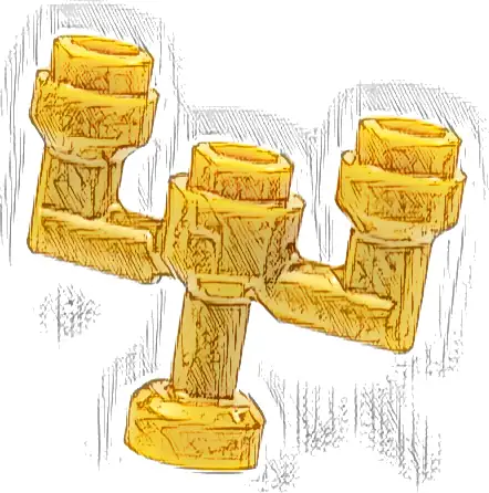 Minifigure, Utensil Candlestick / Candelabra