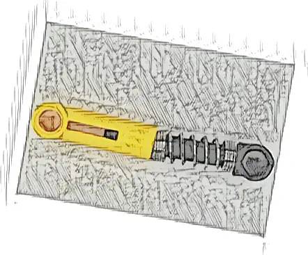 Technic, Shock Absorber 6.5L with Black Piston Rod - Hard Spring, Tight Coils at Ends