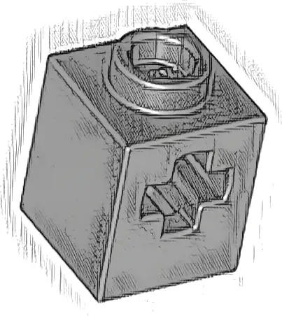 Technic, Brick 1 x 1 with Axle Hole